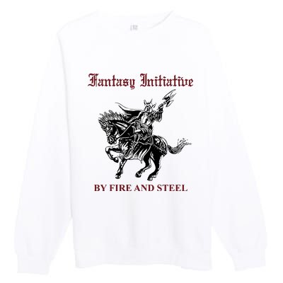 Fantasy Initiative By Fire And Steel Premium Crewneck Sweatshirt