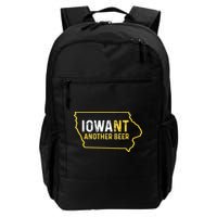 Funny Iowa Beer Distressed Iowa State Map Backpack