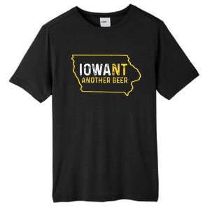 Funny Iowa Beer Distressed Iowa State Map Tall Fusion ChromaSoft Performance T-Shirt