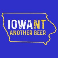 Funny Iowa Beer Distressed Iowa State Map 16 in Basic Backpack