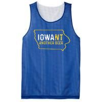 Funny Iowa Beer Distressed Iowa State Map Mesh Reversible Basketball Jersey Tank