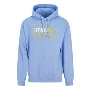 Funny Iowa Beer Distressed Iowa State Map Unisex Surf Hoodie