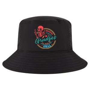 Funny I Believe In Holding Grudges I'll Heal in Hell Cool Comfort Performance Bucket Hat