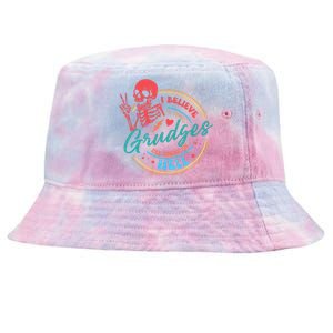 Funny I Believe In Holding Grudges I'll Heal in Hell Tie-Dyed Bucket Hat