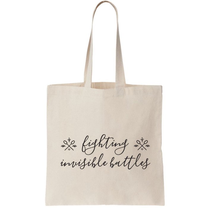 Fighting Invisible Battles Invisible Illness Awareness Bag