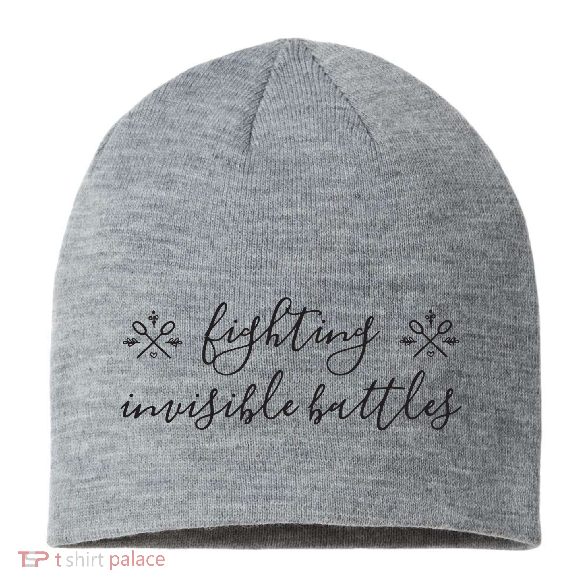 Fighting Invisible Battles Invisible Illness Awareness Sustainable Beanie