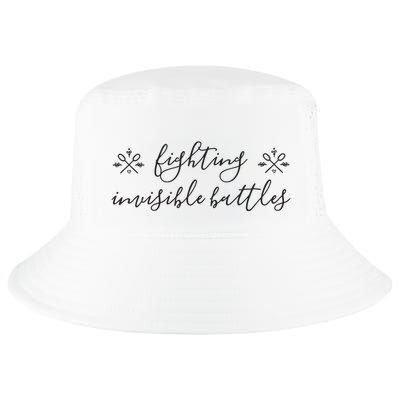 Fighting Invisible Battles Invisible Illness Awareness Cool Comfort Performance Bucket Hat