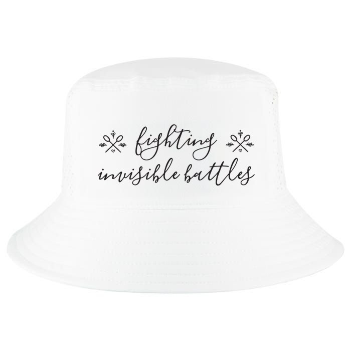 Fighting Invisible Battles Invisible Illness Awareness Cool Comfort Performance Bucket Hat