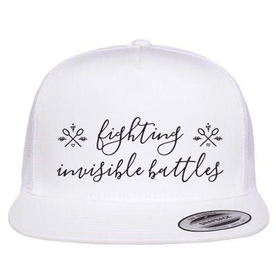 Fighting Invisible Battles Invisible Illness Awareness Flatbill Hat