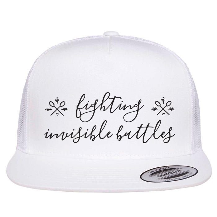 Fighting Invisible Battles Invisible Illness Awareness Flatbill Hat