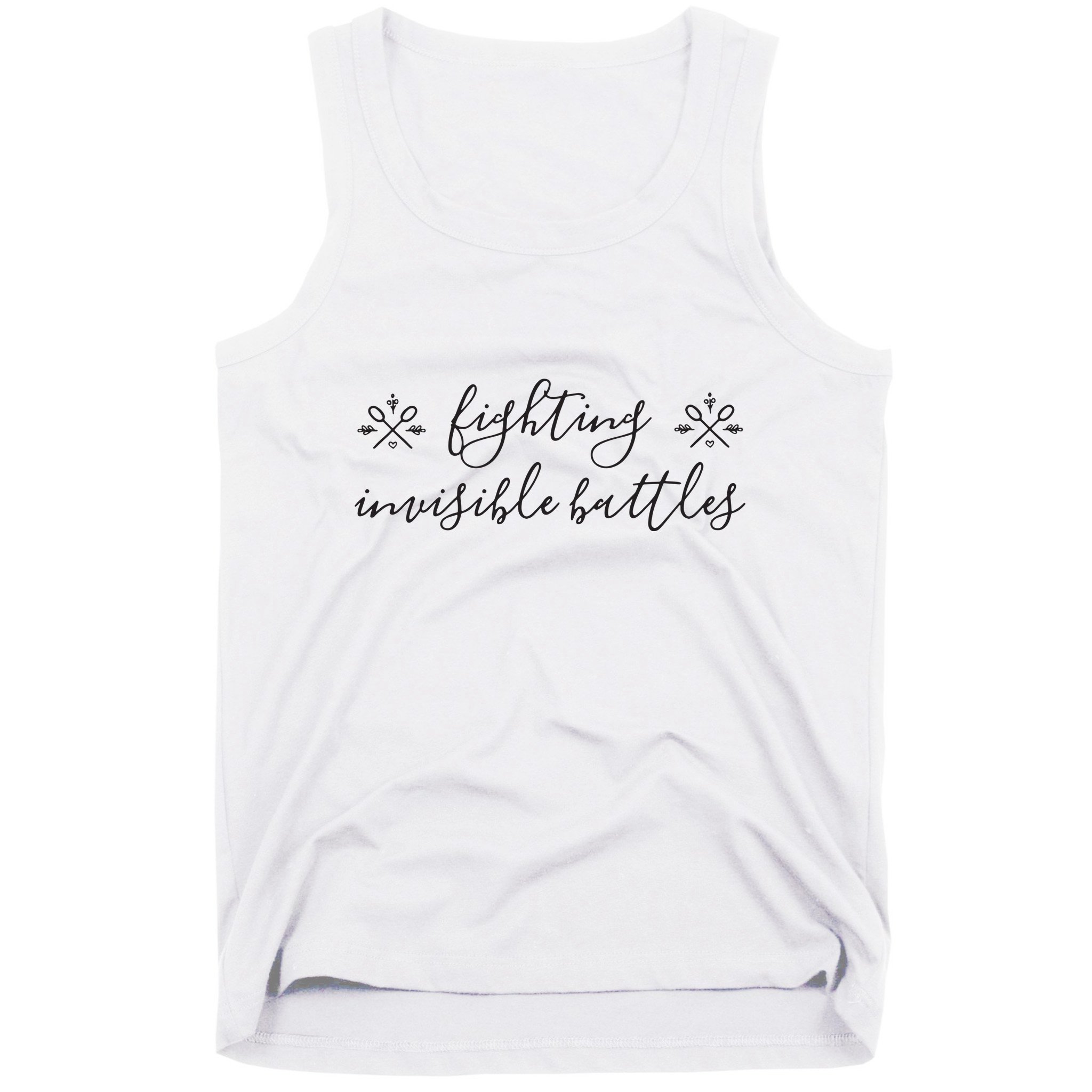 Fighting Invisible Battles Invisible Illness Awareness Tank Top