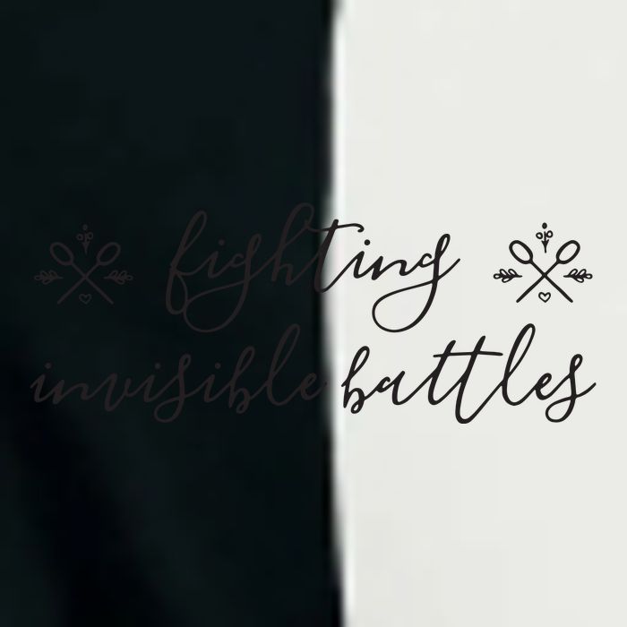 Fighting Invisible Battles Invisible Illness Awareness Infant Baby Jersey Bodysuit