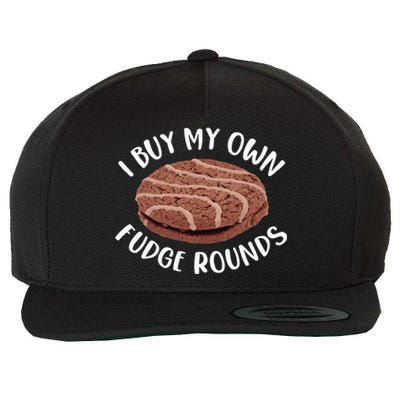 funny I Buy My Own Fudge Rounds Vintage Fudge Rounds Wool Snapback Cap