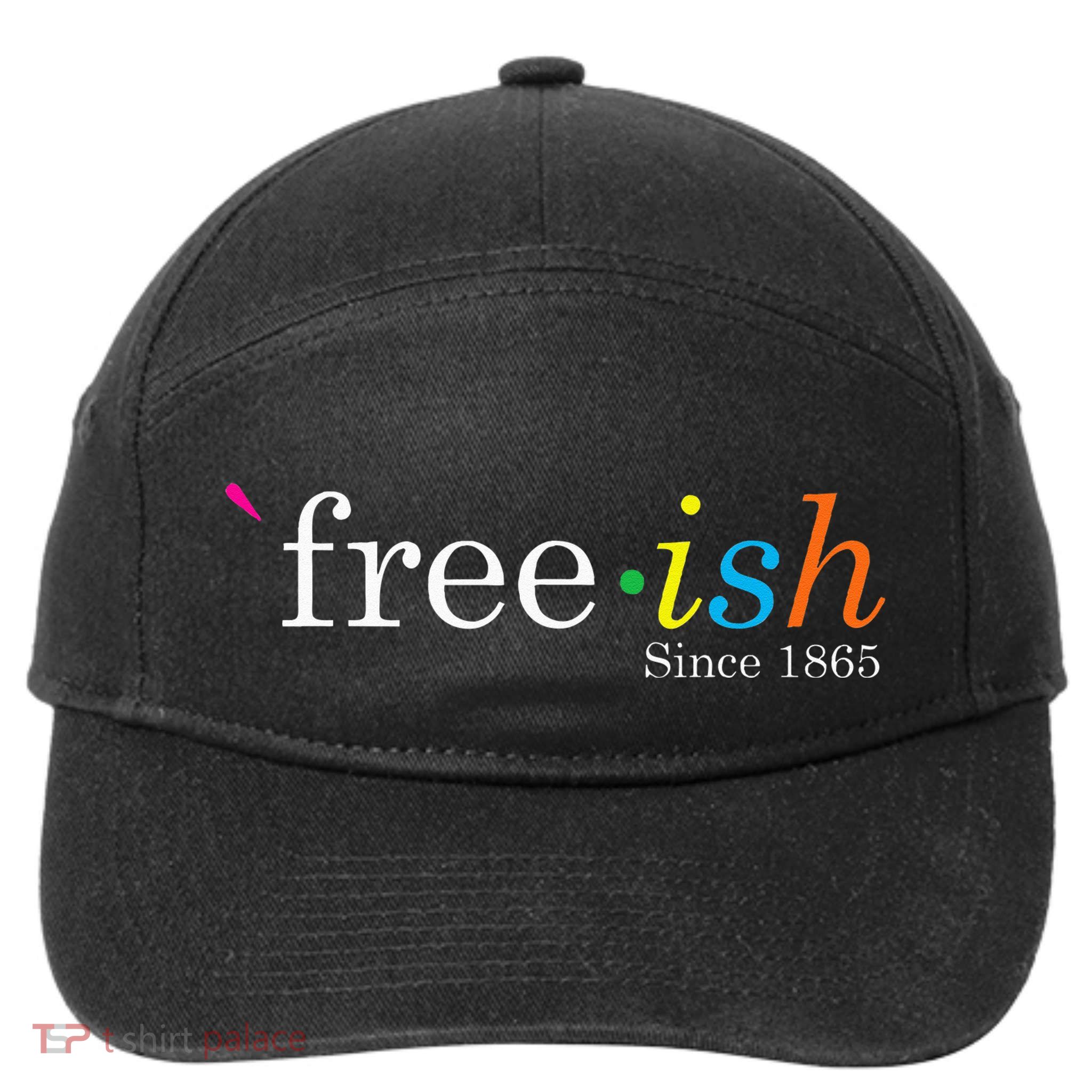 Free Ish Black History Junenth Freedom Emancipation 7-Panel Snapback Hat