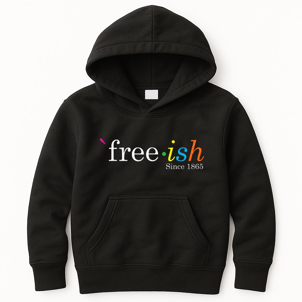 Free Ish Black History Junenth Freedom Emancipation Kids Hoodie