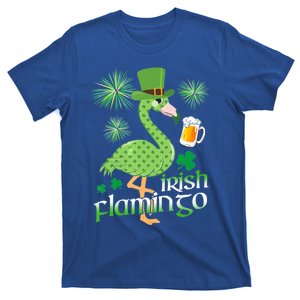 Flamingo Ing Beer Saint Patricks Day Irish Shamrock Gift T-Shirt