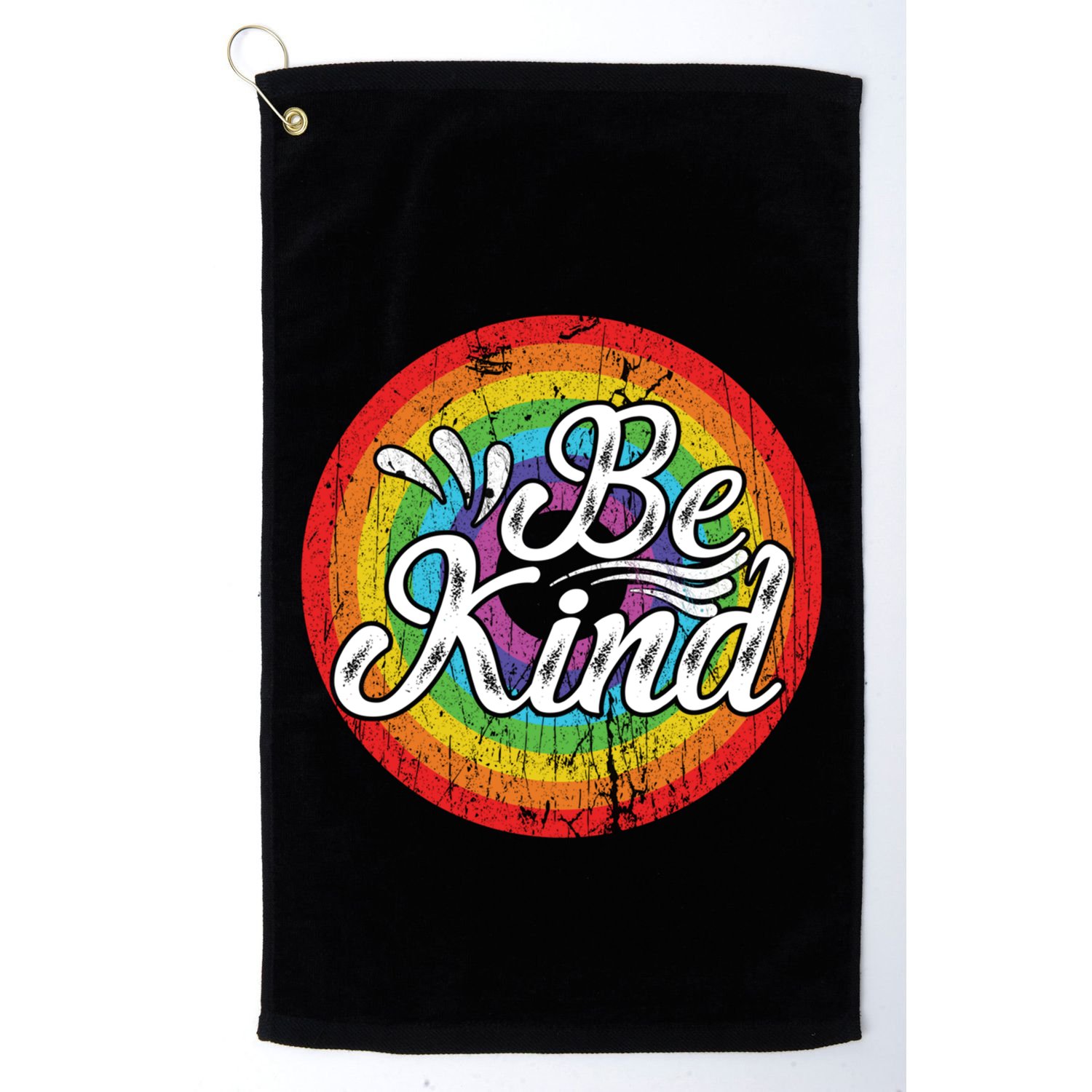 Flowers Illustration Be Kind Sunflower Gift Golf Towel