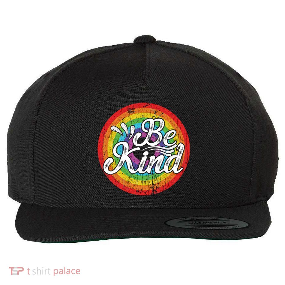 Flowers Illustration Be Kind Sunflower Gift Wool Snapback Cap