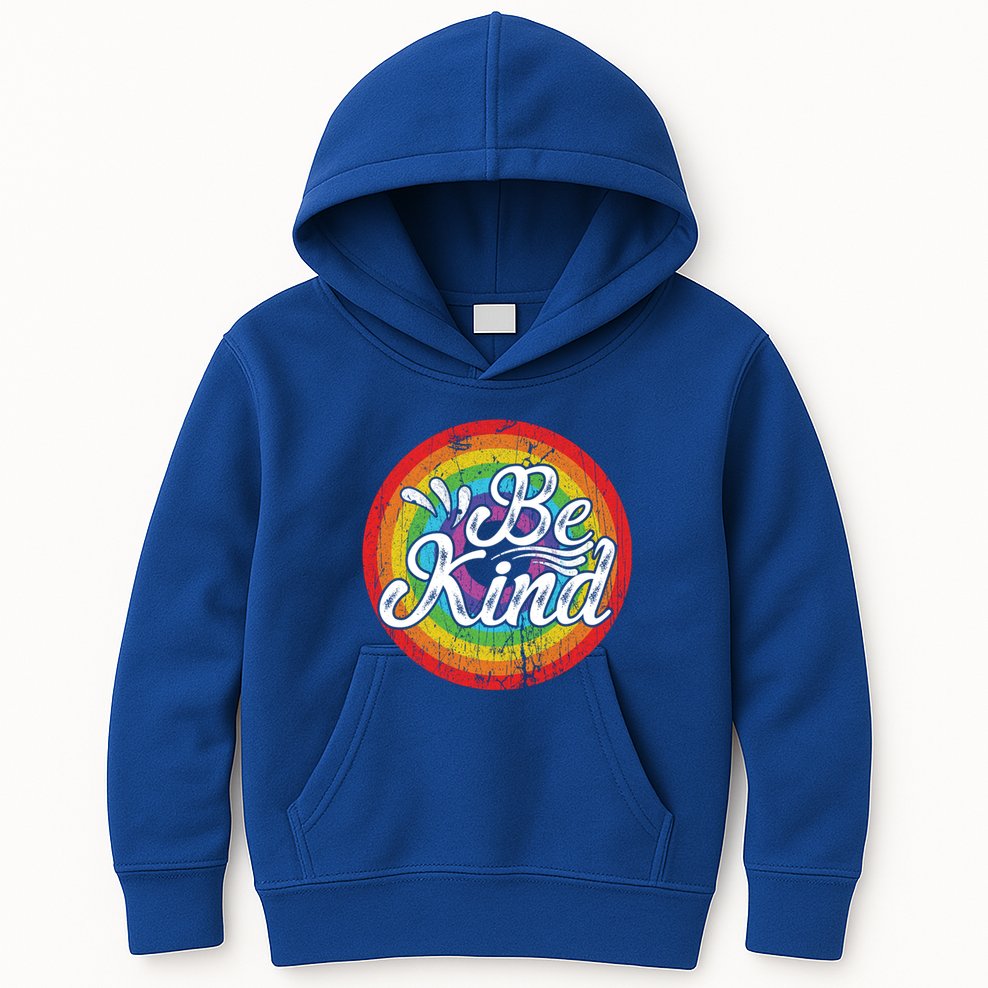 Flowers Illustration Be Kind Sunflower Gift Kids Hoodie