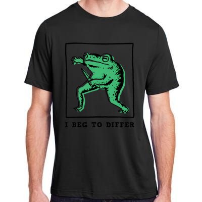 Frog I Beg To Diffe Funny Adult ChromaSoft Performance T-Shirt