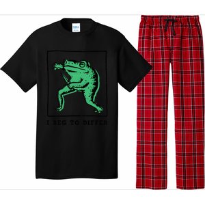 Frog I Beg To Diffe Funny Pajama Set