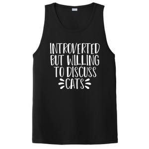 Funny Introverted But Willing To Discuss Cats Gift PosiCharge Competitor Tank