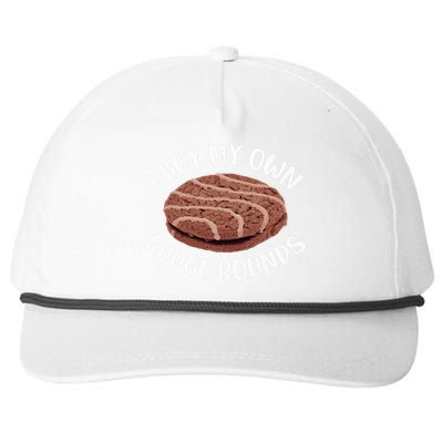 Funny I Buy My Own Fudge Rounds Vintage Fudge Rounds Snapback Five-Panel Rope Hat