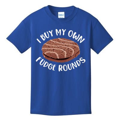 Funny I Buy My Own Fudge Rounds Vintage Fudge Rounds Kids T-Shirt