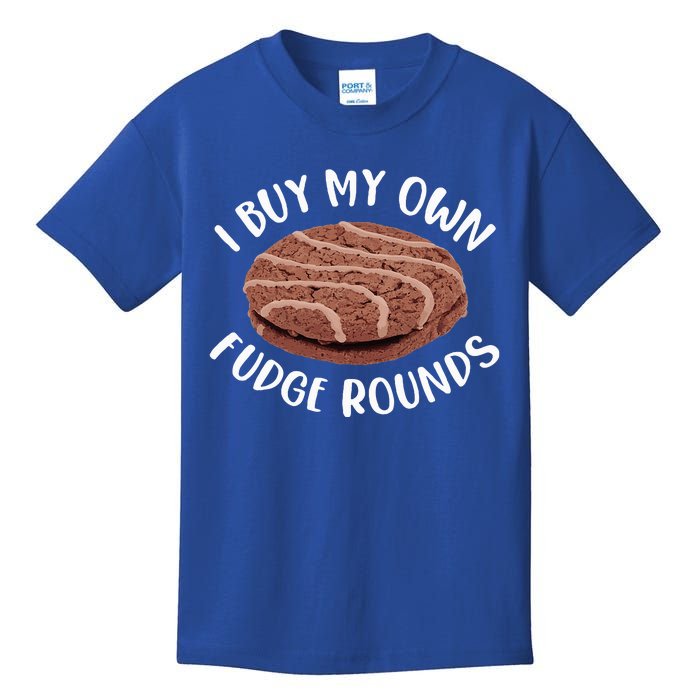 Funny I Buy My Own Fudge Rounds Vintage Fudge Rounds Kids T-Shirt