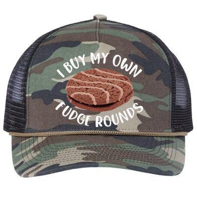 Funny I Buy My Own Fudge Rounds Vintage Fudge Rounds Retro Rope Trucker Hat Cap