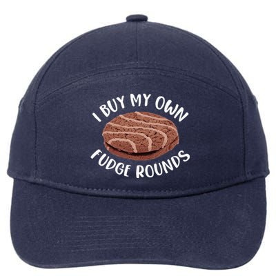 Funny I Buy My Own Fudge Rounds Vintage Fudge Rounds 7-Panel Snapback Hat