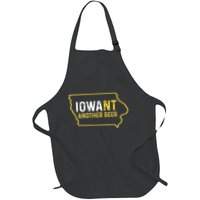 Funny Iowa Beer Distressed Iowa State Map Apron