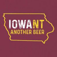 Funny Iowa Beer Distressed Iowa State Map 16oz Travel Tumbler
