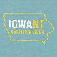 Funny Iowa Beer Distressed Iowa State Map Sueded Cloud Jersey T-Shirt