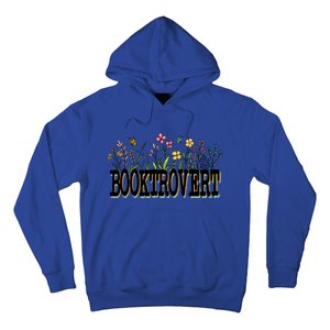 Floral Introverted Book Lover Booktrovert Funny Gift Hoodie