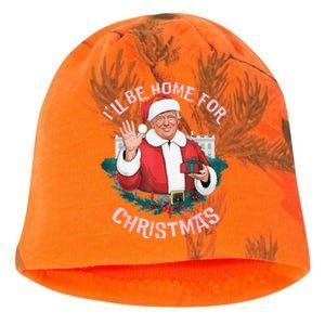 Funny ILl Be Home For Christmas Santa Trump Political Pjs Kati - Camo Knit Beanie