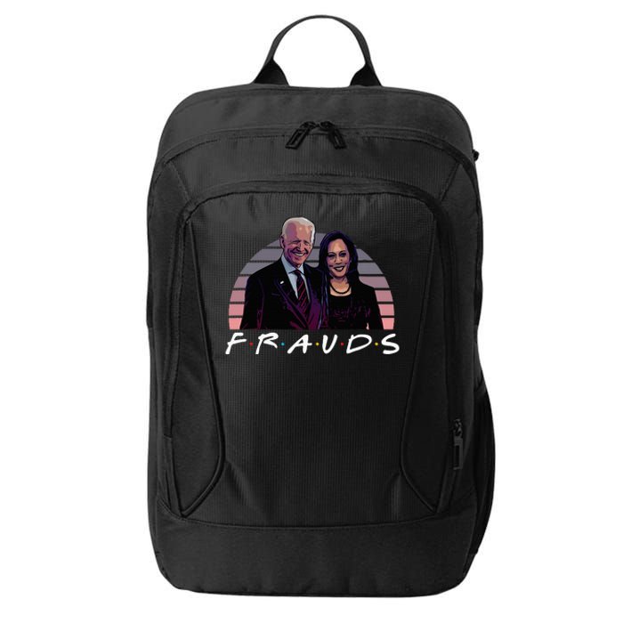 Frauds Impeach Biden Harris Now Anti Joe Biden City Backpack