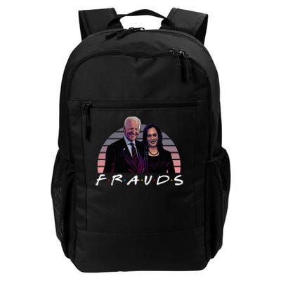 Frauds Impeach Biden Harris Now Anti Joe Biden Daily Commute Backpack