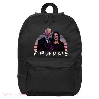 Frauds Impeach Biden Harris Now Anti Joe Biden 16 in Basic Backpack