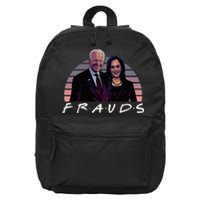 Frauds Impeach Biden Harris Now Anti Joe Biden 16 in Basic Backpack