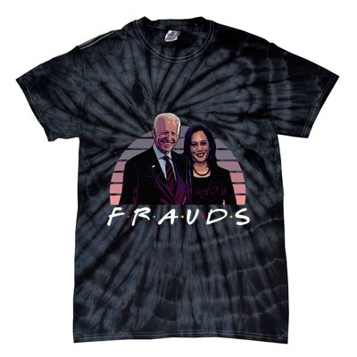 Frauds Impeach Biden Harris Now Anti Joe Biden Tie-Dye T-Shirt