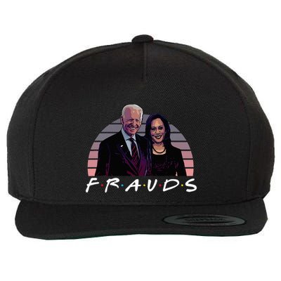 Frauds Impeach Biden Harris Now Anti Joe Biden Wool Snapback Cap