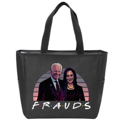 Frauds Impeach Biden Harris Now Anti Joe Biden Zip Tote Bag