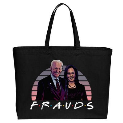 Frauds Impeach Biden Harris Now Anti Joe Biden Cotton Canvas Jumbo Tote