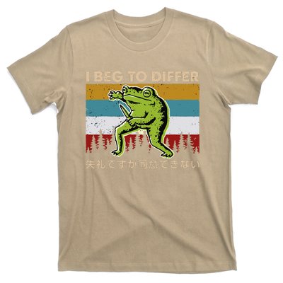 Funny I Beg To Differ Frog Japanese Amphibian Frog T-Shirt