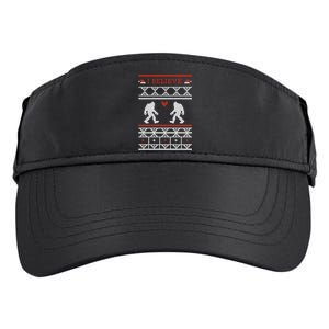 Funny I Believe Sasquatch Ugly Christmas Sweater Bigfoot Gift Adult Drive Performance Visor