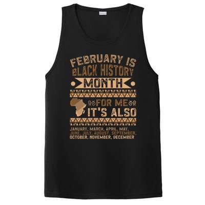 February Is Black History Month African American Gift PosiCharge Competitor Tank