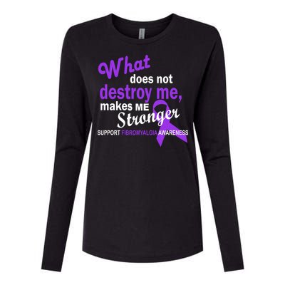 Fibromyalgia Make Me Stronger Womens Cotton Relaxed Long Sleeve T-Shirt