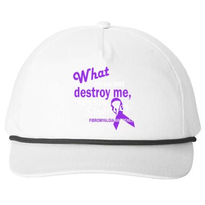 Fibromyalgia Make Me Stronger Snapback Five-Panel Rope Hat