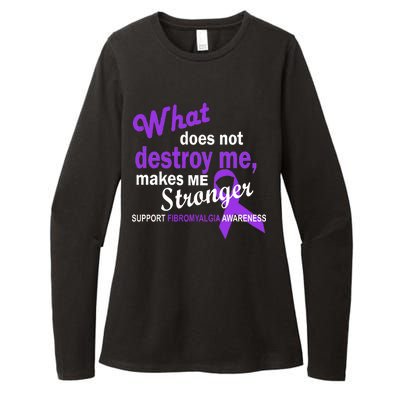 Fibromyalgia Make Me Stronger Womens CVC Long Sleeve Shirt